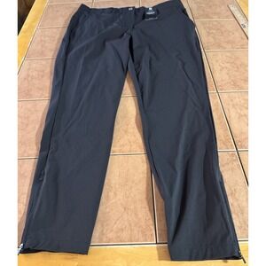 NEW Macade Golf Slim Fit Mens Pants Black Zip Ankle‎ Stretch Performance 34 x 28